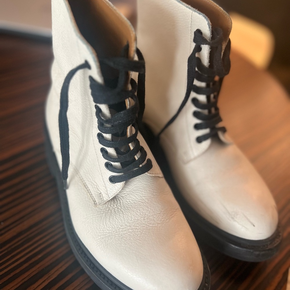 Frye combat lace up boots